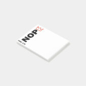 NOPE. Keine Könige. Post-it Klebezettel (angewinkelt)