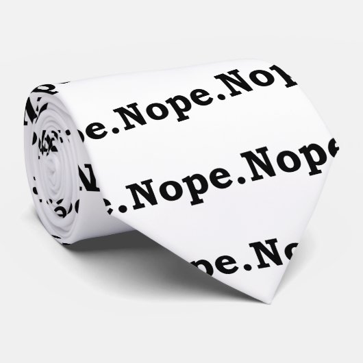 Nope Krawatte (Gerollt)