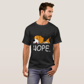 Nope Lazy Beagle Nope heute nicht T-Shirt (Vorne ganz)