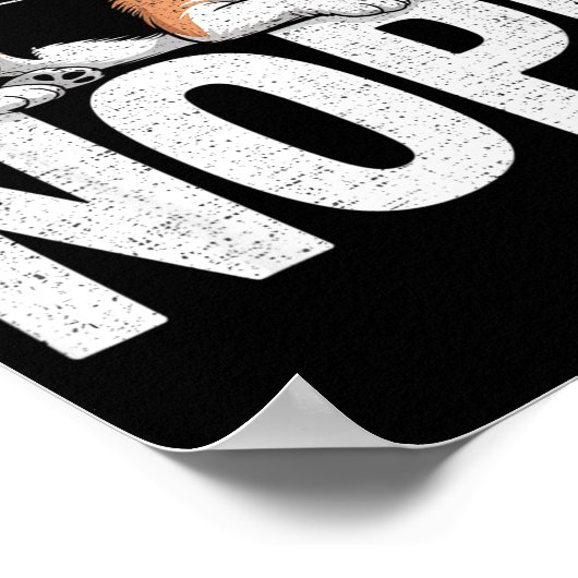 Nope Lazy Beagle Poster (Ecke)