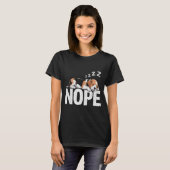 Nope Lazy Beagle  T-Shirt (Vorne ganz)