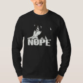 Nope Lazy Border Collie Sheepdog Border Collie T-Shirt (Vorderseite)