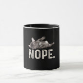 Nope Lazy French Bulldog Dog Lover Gift Tasse (Zentrum)