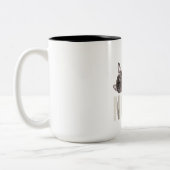 Nope Lazy French Bulldog Lover Gift Zweifarbige Tasse (Links)