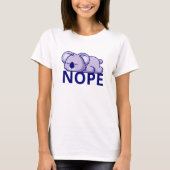 Nope Lazy Koala T-Shirt (Vorderseite)