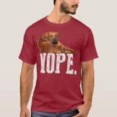 Nope Lazy Rhodesian Ridgeback Dog Lover Geschenk T-Shirt (Vorderseite)