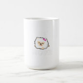 Nope Lazy Spitz Dog Puppy Lover Gift Kaffeetasse (Mittel)