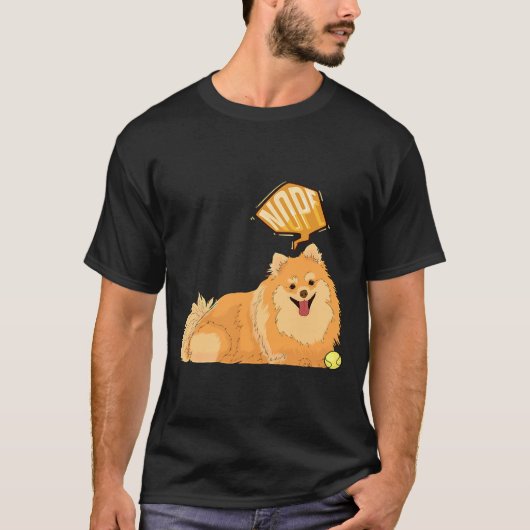 Nope Lazy Spitz Funny Spitz T-Shirt (Vorderseite)
