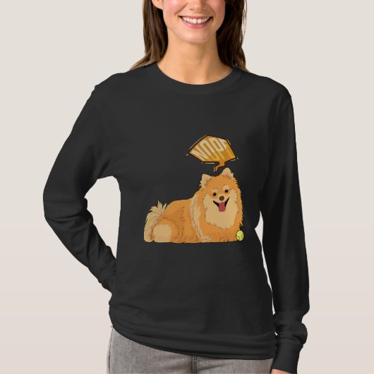 Nope Lazy Spitz Funny Spitz T-Shirt (Vorderseite)
