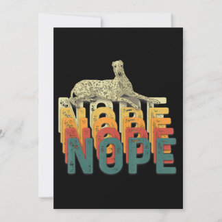 Nope Lazy Whippet Dog - Dog Lover Gift Feiertagskarte