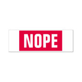 Nope lustig permastempel (Design)