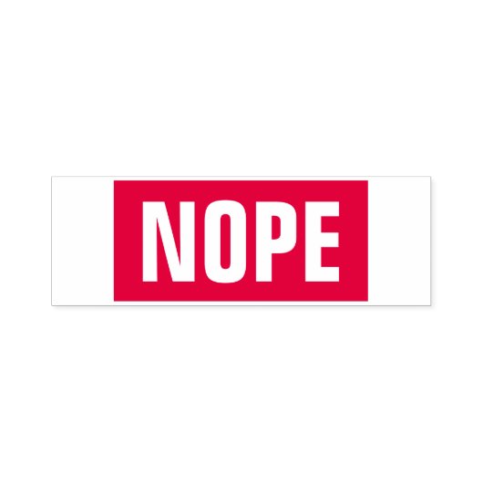 Nope lustig permastempel (Design)