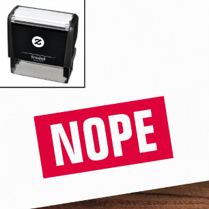Nope lustig permastempel