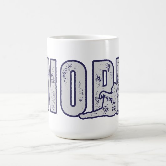 NOPE – Minimal Funny Mood Coffee Cup Kaffeetasse (Mittel)