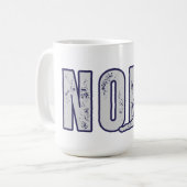 NOPE – Minimal Funny Mood Coffee Cup Kaffeetasse (Vorderseite Links)