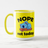 NOPE, nicht heute. Lazy Koala. Tasse (Links)
