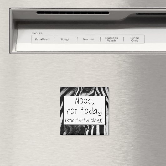 Nope nicht heute und das ist okay Zebra EDS Magnet (In Situ (Geschirrspüler))
