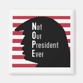 NOPE. Nicht unser Präsident je Magnet (Vorne)