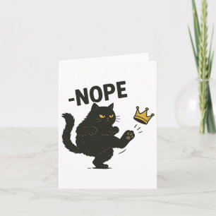 Nope No Kings in America Black Cat Pro Democracy S Karte