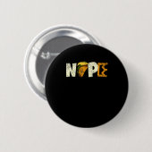 Nope No Kings In America We The People Political  Button (Vorne & Hinten)