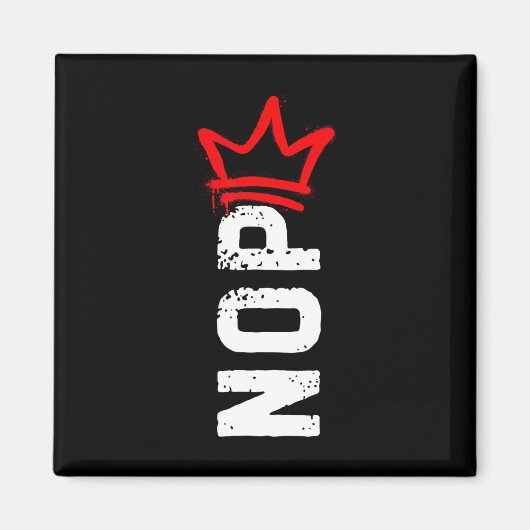 Nope No Kings Protest Sign Funny AntiTrump 4. Magnet (Vorne)
