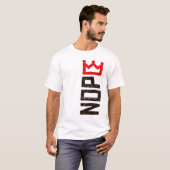 Nope No Kings Protest Sign Vertikal T-Shirt (Vorne ganz)