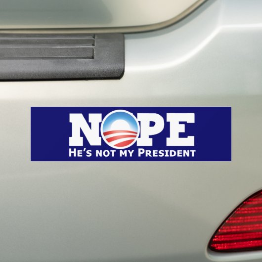 Nope nobama autoaufkleber (Auf Auto)