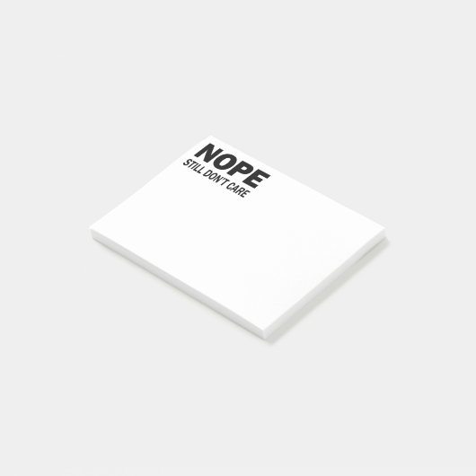 Nope noch interessieren sich nicht post-it klebezettel (angewinkelt)