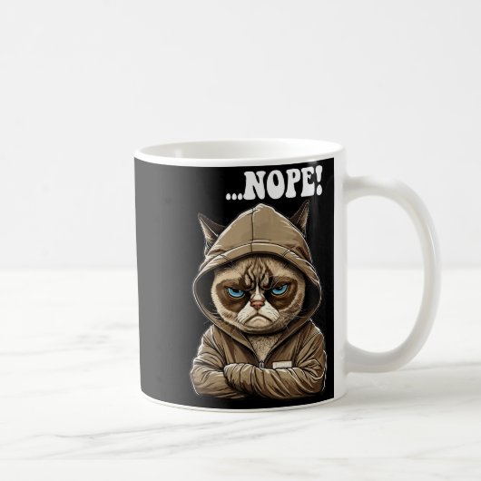 Nope! Nope - Employee Work Colleagues Teenager Cat Kaffeetasse (Rechts)