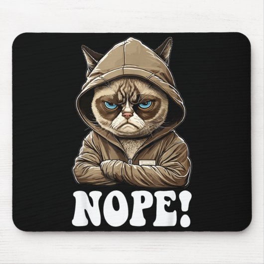 Nope! Nope - Employee Work Colleagues Teenager Cat Mousepad (Vorne)