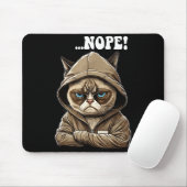 Nope! Nope - Employee Work Colleagues Teenager Cat Mousepad (Mit Mouse)