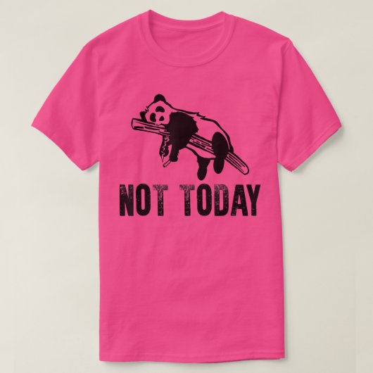 Nope Not Funny Lazy Panda T-Shirt (Design vorne)