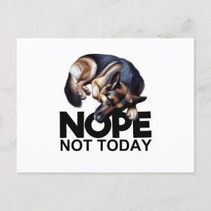 Nope Not German Shepherd Postkarte