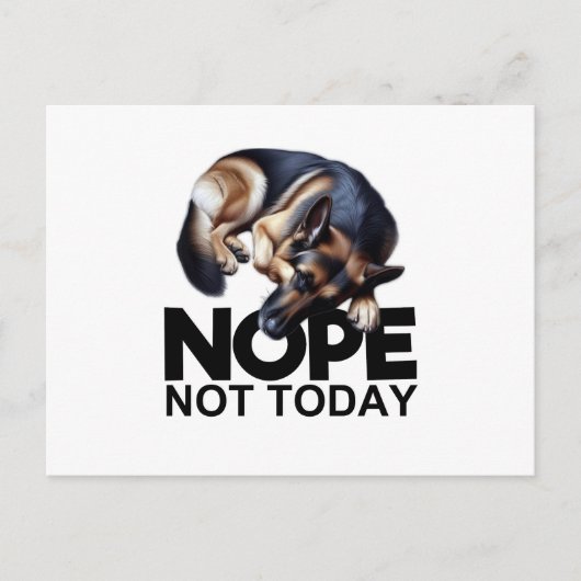 Nope Not German Shepherd Postkarte (Vorderseite)
