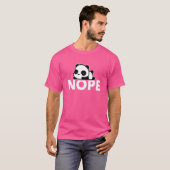 Nope Not heute Lazy Panda T-Shirt (Vorne ganz)