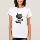 Nope not Today Cat, Funny Cat T-Shirt (Vorderseite)
