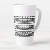Nope Not Today Decorative Ornament Art Milchtasse (Rechte Ecke)