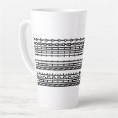 Nope Not Today Decorative Ornament Art Milchtasse (Linke Ecke)