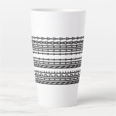 Nope Not Today Decorative Ornament Art Milchtasse (Vorderseite)
