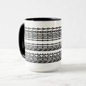 Nope Not Today Decorative Ornament Art Tasse (Vorderseite Links)