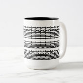 Nope Not Today Decorative Ornament Art Zweifarbige Tasse (VorderseiteRechts)