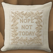 Nope Not Today - Funny Imitats Stitch 3d bestickt