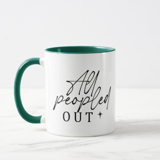 Nope not Today Funny Typografy Introvertiert Tasse (Links)