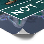 Nope Not Today mematuring Grumpy Gnome poster (Ecke)