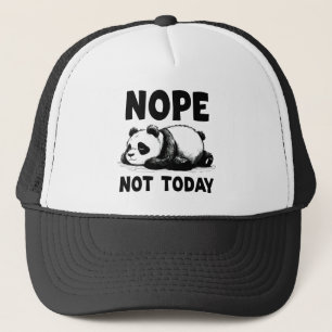 Nope Not Today Panda Bear Trucker Hat Truckerkappe