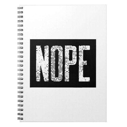 NOPE NOTIZBLOCK (Vorderseite)