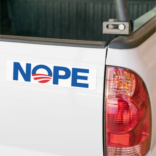 Nope Obama Autoaufkleber (Auf Lkw)
