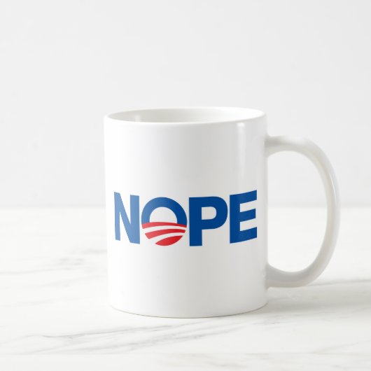 Nope Obama Kaffeetasse (Rechts)