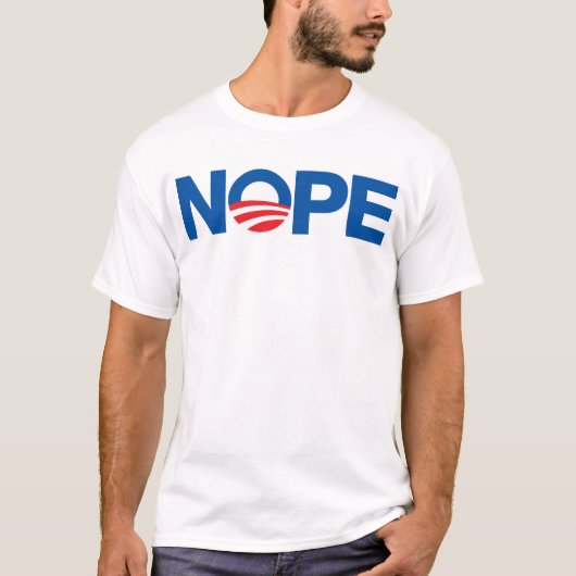 Nope Obama T-Shirt (Vorderseite)
