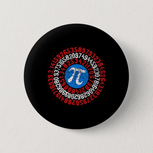Nope Pi Day Funny Face Mask Teacher Student Quark Button (Vorderseite)